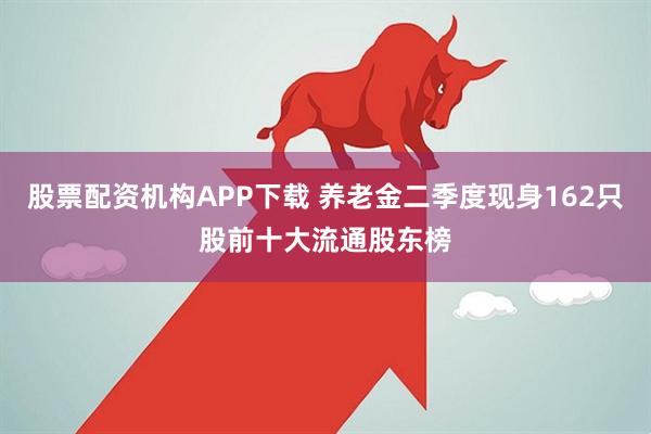 股票配资机构APP下载 养老金二季度现身162只股前十大流通股东榜